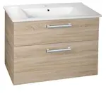 Aqualine Vega - Umývadlová skrinka, 82x68x44 cm, dub platin VG883