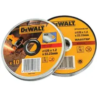 DeWALT Príslušenstvo - Súprava rezných kotúčov na nehrdzavejúcu oceľ 125x22,2 mm, 10 ks DT42340TZ
