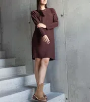 Gemre Bronze midi dress with a sheen Kadyra