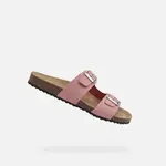 Růžové dámské pantofle Geox Brionia - Dámské