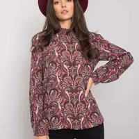 Blouse-D73771M11052A-dark brown