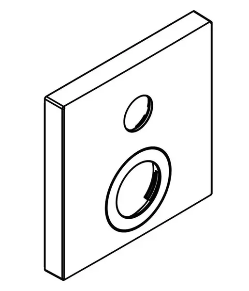 Hansgrohe - Krycia rozeta, chróm 92234000