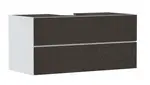 Hansgrohe Xevolos E - Umývadlová skrinka, 118x56x55 cm, 2 zásuvky, matná biela/textilná tmavá sivá 54193660