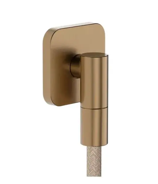 Hansgrohe FixFit Fine Q - Nástenné kolienko, kefovaný bronz 28884140