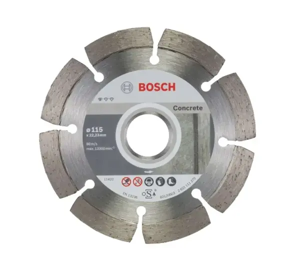 Bosch Príslušenstvo - Súprava diamantových rezných kotúčov na betón 115x22,23 mm, 10 ks 2608603239