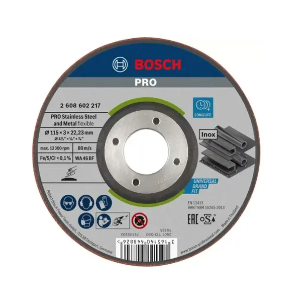 Bosch Príslušenstvo - Brúsny kotúč na nehrdzavejúcu oceľ 115x22,23 mm 2608602217