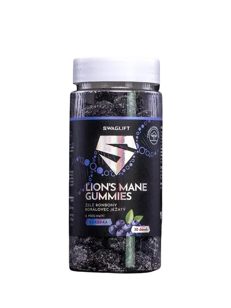 SWAGLIFT Lion´s mane gummies s příchutí borůvky 60 ks