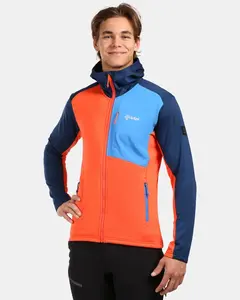 Pánská fleecová mikina kilpi sevelen-m oranžová xxl