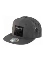 Meatfly kšiltovka Nylan Perfor Snapback Grey Square | Šedá | Velikost One Size