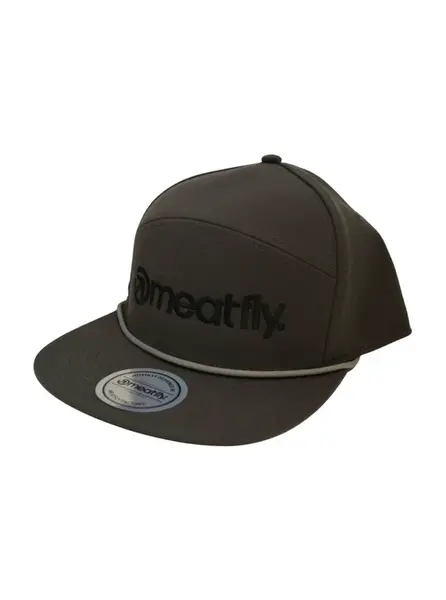 Kšiltovka meatfly creeper 6 panel snapback šedá one size