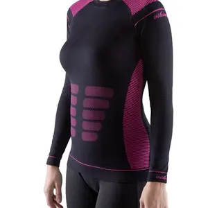 Dámské termo tričko viking alisa černá/růžová s