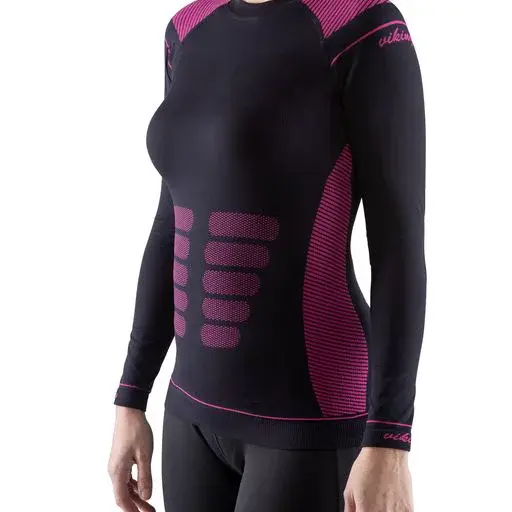 Dámské termo tričko viking alisa černá/růžová s