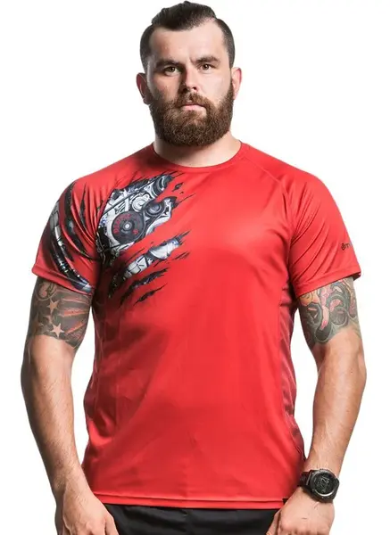 Meatfly funkční triko Reaper D - Red | Červená | Velikost S