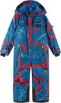 Dětská membránová zimní kombinéza reima reach modrá/červená 122