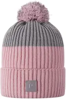 Dětská zimní čepice reima pilke růžová/šedá 56-58