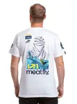 Meatfly pánské tričko Dakar Blue / White | Modrá | Velikost S | 100% bavlna