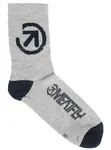Unsiex ponožky meatfly long bike šedá m