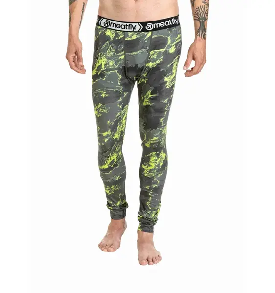 Meatfly pánské termo kalhoty Sloan Lime Mossy | Zelená | Velikost XL