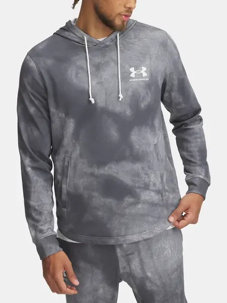 Pánská mikina Under Armour UA Rival Terry AOP Hood Q1 - Pánské