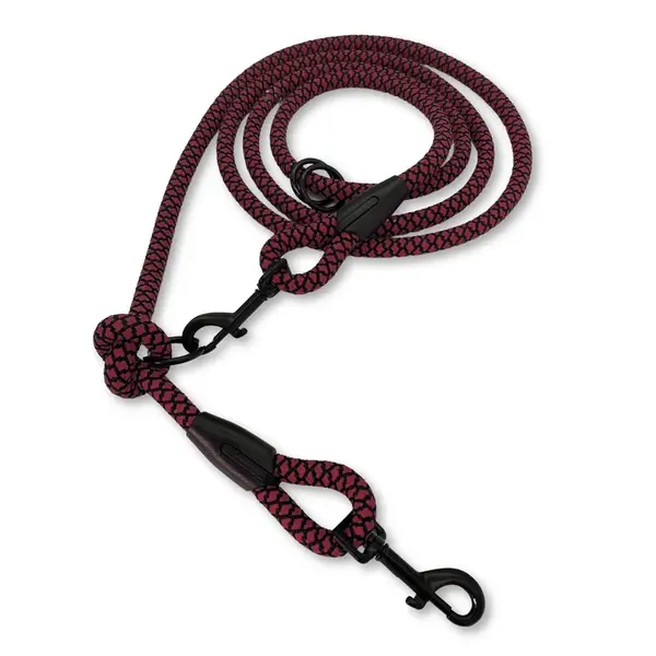 PafDog® Přepínací nastavitelné vodítko 12mm, vínovo-černé - extra pevné PAF-960