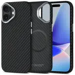 Tech-Protect Ion Carbon MagSafe kryt na iPhone 17, čierny/strieborný