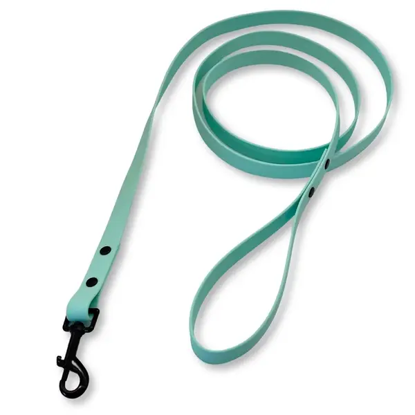PafDog Voděodolné gumové vodítko s poutkem na ruku, pastelově modré PAF-272
