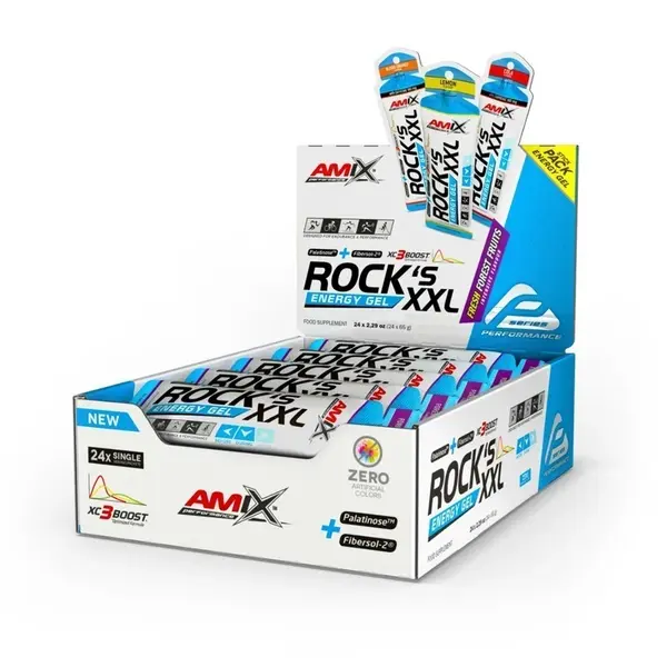 AMIX Rock's Energy Gel XXL, Forest Fruit, 24x65g