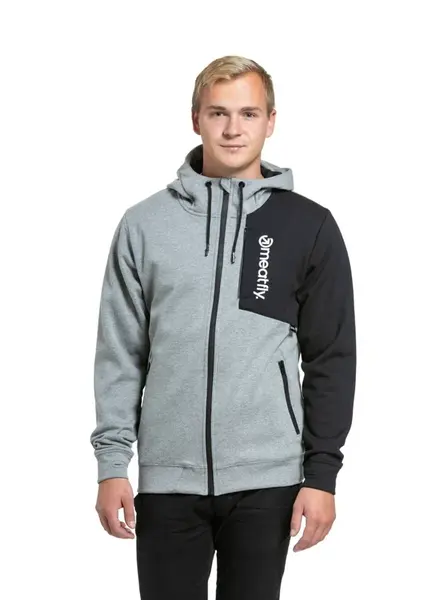 Meatfly pánská technická mikina Lightyear Grey Heather | Šedá | Velikost S