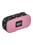Meatfly pouzdro Pencil Case Dusty Rose/Black Dots | Černá | Velikost L