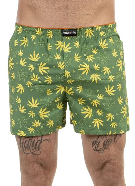 Meatfly pánské trenýrky Agostino Double Pack F - Leafs | Mnohobarevná | Velikost M