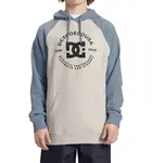Dc shoes pánská mikina Star Pilot Snow Heather/Ashley Blue | Bílá | Velikost XL
