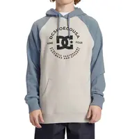 Dc shoes pánská mikina Star Pilot Snow Heather/Ashley Blue | Bílá | Velikost XL