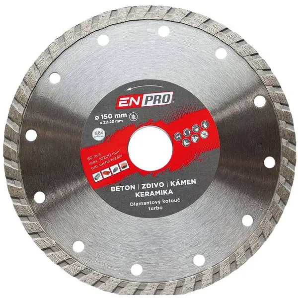 Kotouč diamantový turbo Ø 150 x 22.2 mm, ENPRO