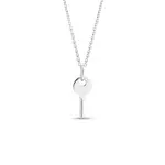 Přívěsek klíček z bílého zlata KLENOTA