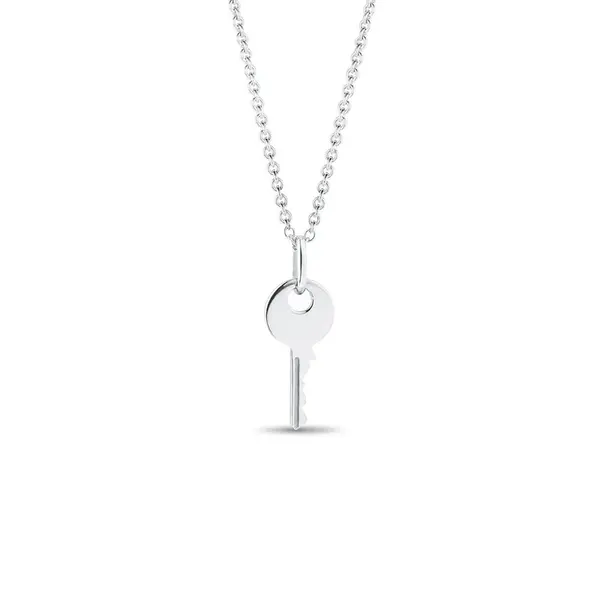 Přívěsek klíček z bílého zlata KLENOTA
