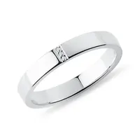 Prsteň z bieleho zlata s briliantmi KLENOTA