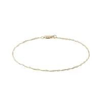 Náramek ze 14k žlutého zlata typu Singapur KLENOTA