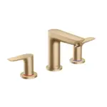 Hansgrohe Talis E - Umyvadlová baterie s výpustí, 3-otvorová instalace, kartáčovaný bronz 71733140