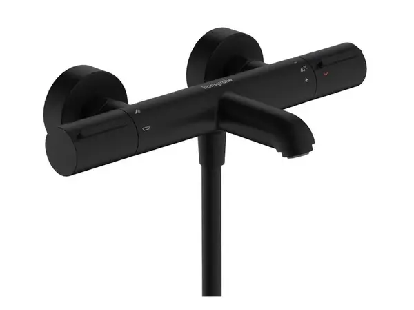 Hansgrohe Ecostat Element - Termostatická vanová baterie, matná černá 13347670