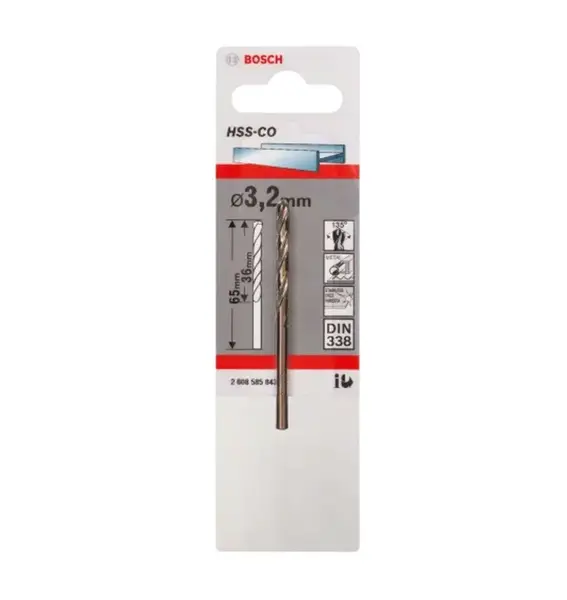 Bosch Příslušenství - Vrták do kovu, 3,2x65 mm 2608585843