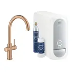 Grohe Blue Home - Dřezová baterie s chladícím zařízením a filtrací, kartáčovaný Warm Sunset 31455DL1