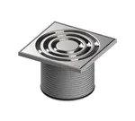 Tece TECEdrainpoint S - Mřížka s nástavcem, 15x15 cm, nerez 3660003