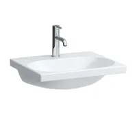 Laufen Lua - Umyvadlo nábytkové 46x60 cm, bez přepadu, otvor pro baterii, LCC, bílá H8100834001561