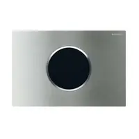 Geberit Sigma10 - Elektronické ovládání splachování, síťové napájení, kartáčovaný/leštěný nerez 115.907.SN.6