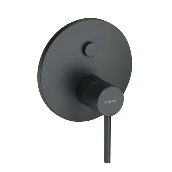 Kludi Bozz - Baterie pod omítku, pro 2 spotřebiče, matná černá 386633976