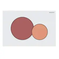 Geberit Sigma01 - Ovládání splachování, karmínově červená/oranžová/bílá 115.770.FY.5
