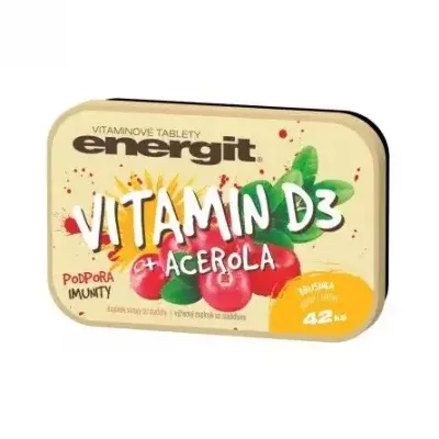 Energit Vitamin D3+acerola tbl.42