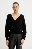 Svetr s příměsí vlny Guess IZABELLA černá barva, W5BR90 Z3HQ0