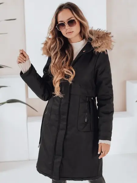 Damska kurtka zimowa parka FERNAYA czarna Dstreet
