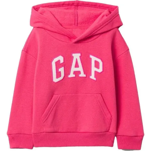 GAP V-FRCH - LOGO PO FLC Dívčí mikina, růžová, velikost 3Y